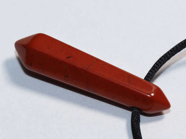 roter Jaspis mit Band oder Silber 925