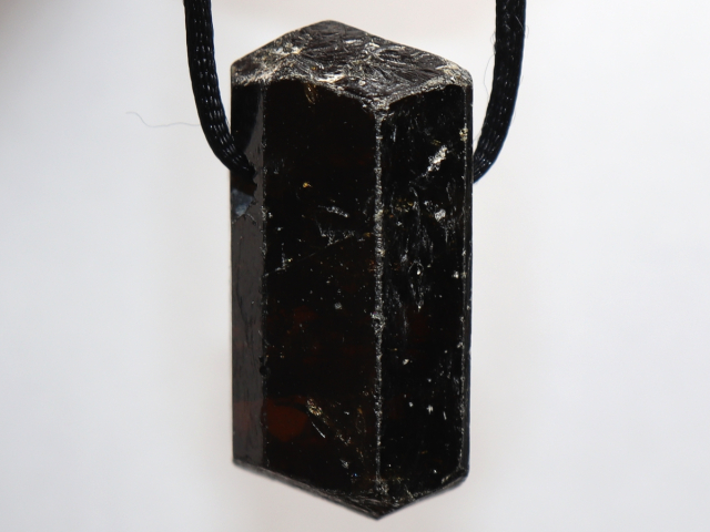 Preview: brown tourmaline (Dravite) with cord or silver 925
