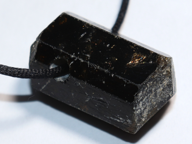 brown tourmaline (Dravite) with cord or silver 925