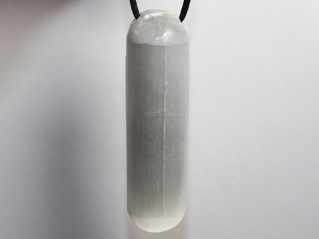 Preview: selenite with cord or silver 925