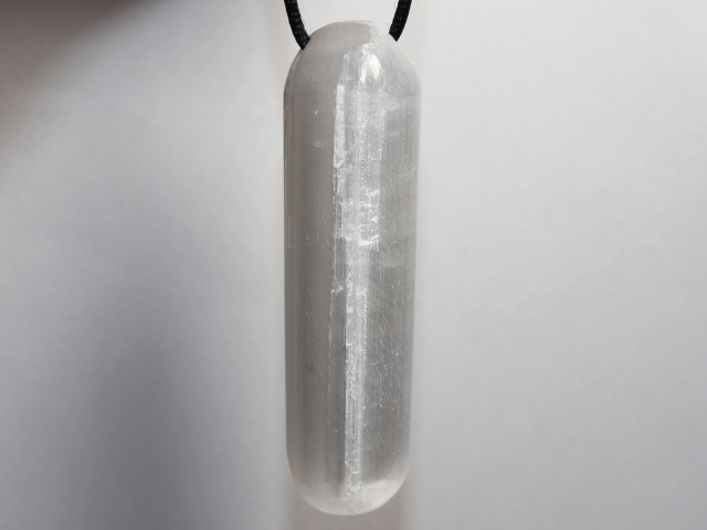 Preview: selenite with cord or silver 925