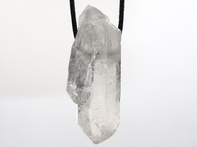 Preview: rock crystal with cord or silver 925