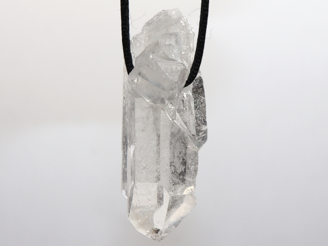 Preview: rock crystal with cord or silver 925