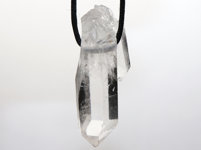 Preview: rock crystal with cord or silver 925