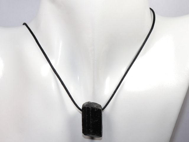 Preview: black tourmaline (Schorl) with cord or silver 925