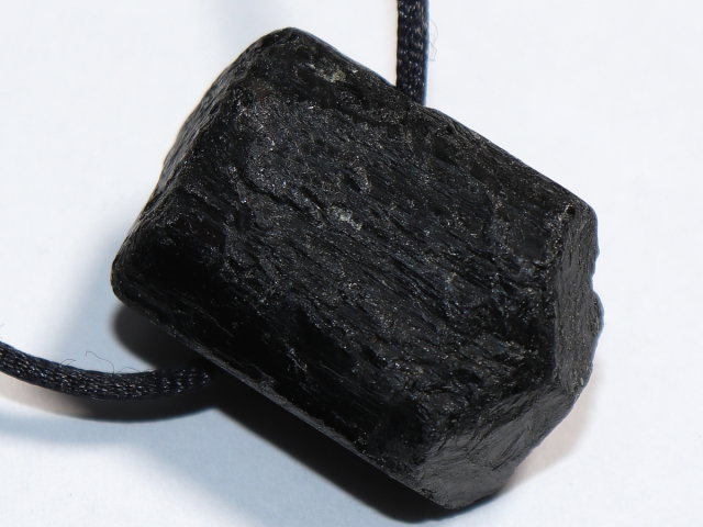 black tourmaline (Schorl) with cord or silver 925