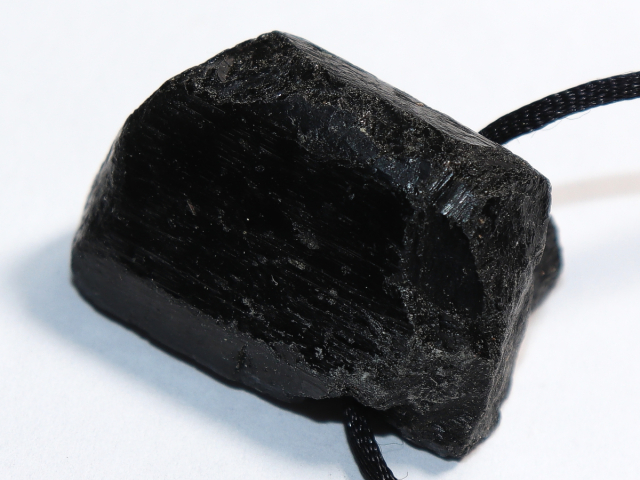 black tourmaline (Schorl) with cord or silver 925