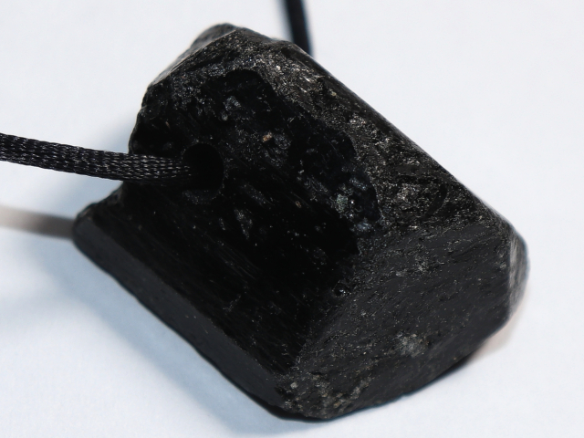black tourmaline (Schorl) with cord or silver 925