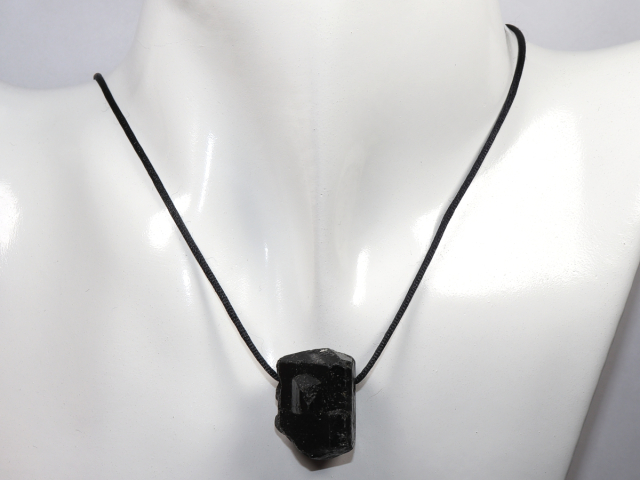 Preview: black tourmaline (Schorl) with cord or silver 925