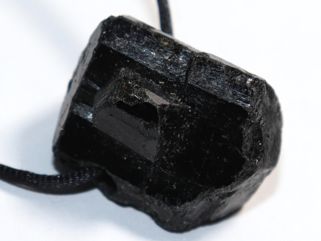 black tourmaline (Schorl) with cord or silver 925