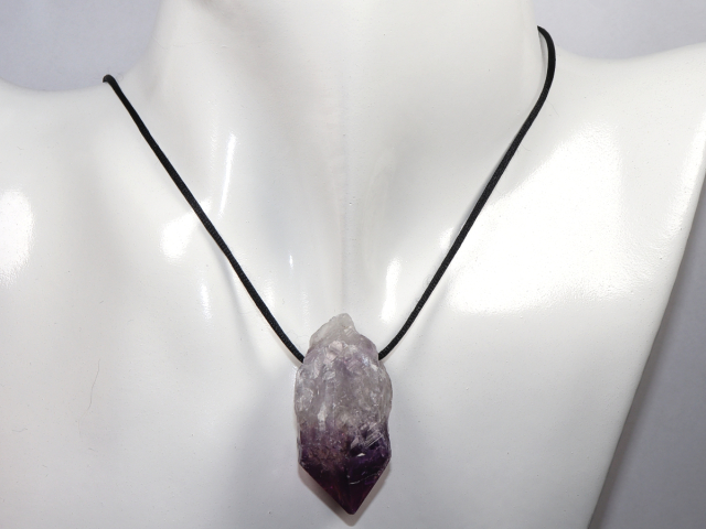 Preview: amethyst with cord or silver 925