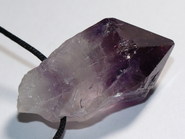 Preview: amethyst with cord or silver 925