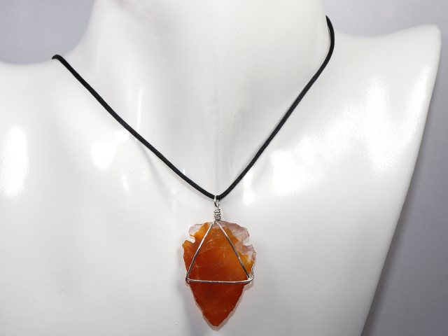 Preview: carnelian with cord or silver 925