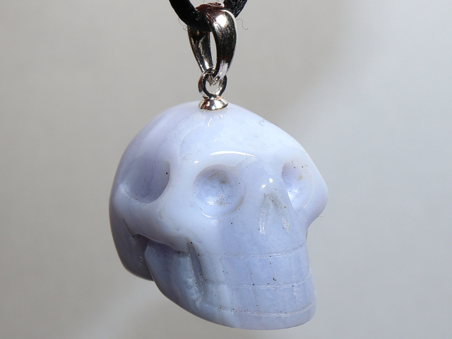 chalcedony with cord or silver 925