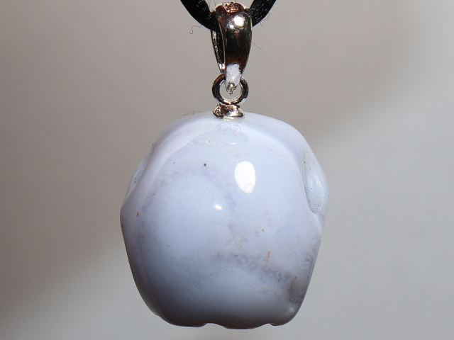 chalcedony with cord or silver 925
