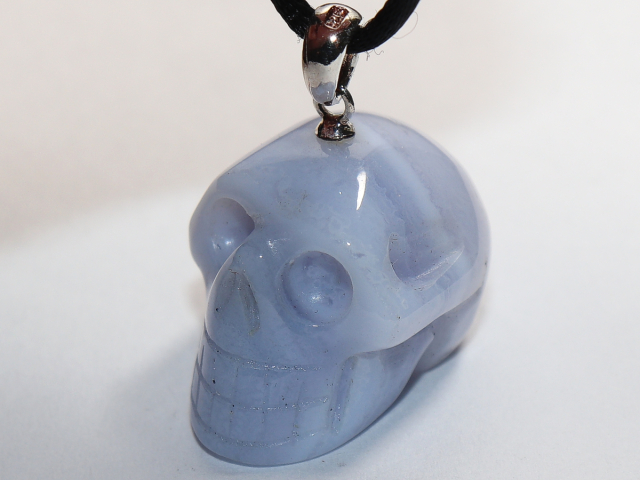 chalcedony with cord or silver 925