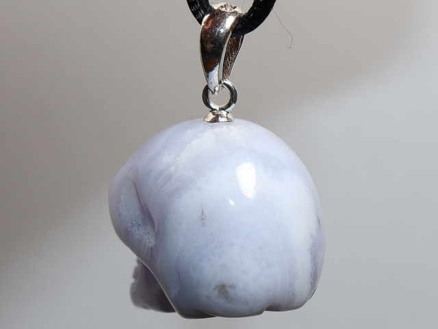 chalcedony with cord or silver 925