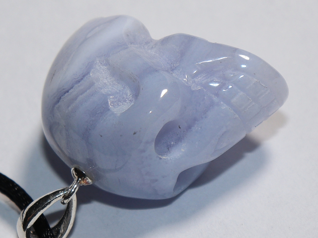 chalcedony with cord or silver 925