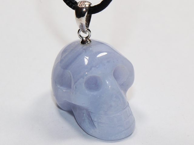 chalcedony with cord or silver 925