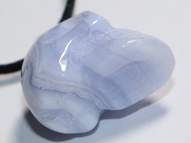 chalcedony with cord or silver 925