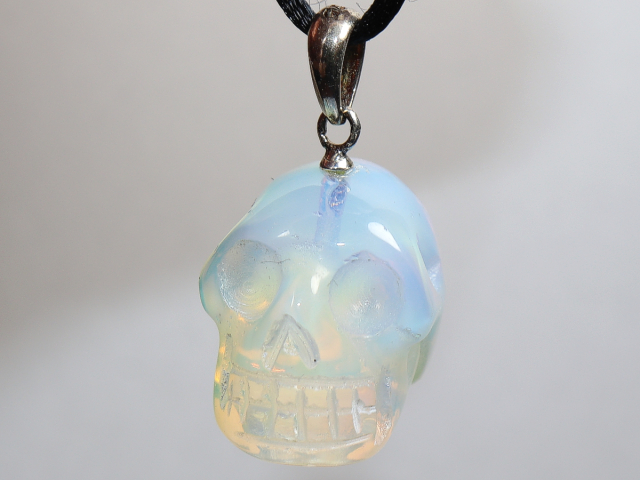 Preview: opal glass with cord or silver 925