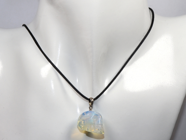 Preview: opal glass with cord or silver 925