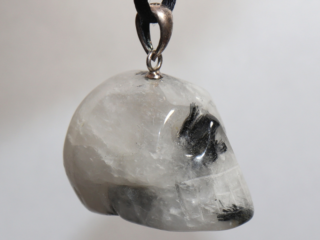 tourmaline quartz with cord or silver 925