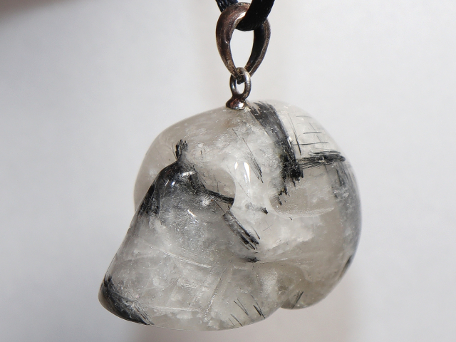 tourmaline quartz with cord or silver 925