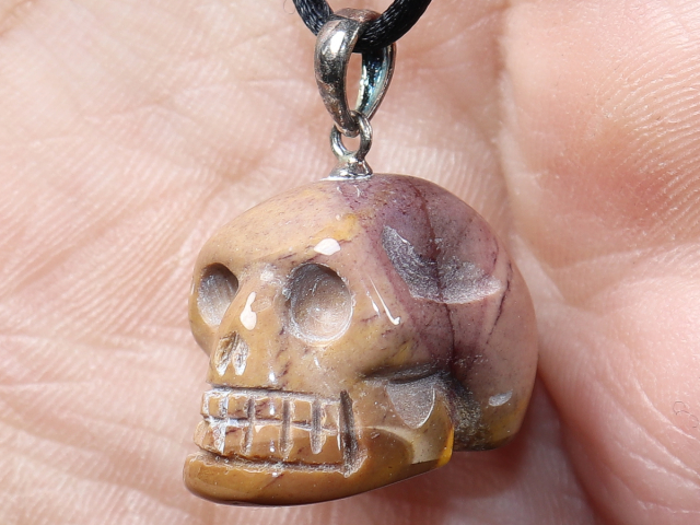 mookaite with cord or silver 925