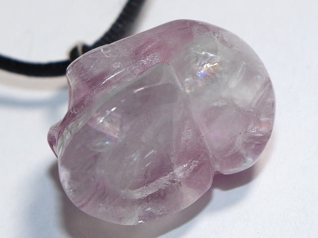 fluorite with cord or silver 925