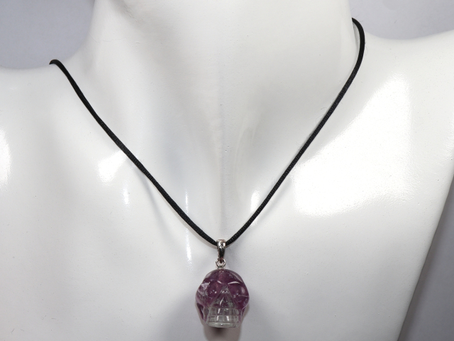 Preview: fluorite with cord or silver 925
