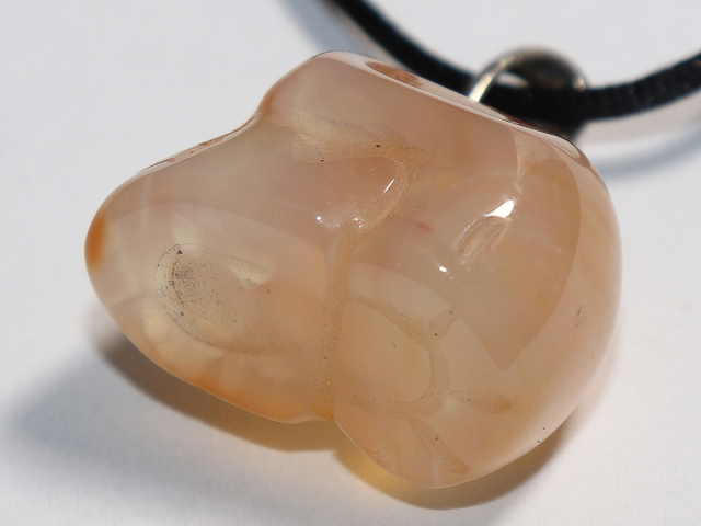 carnelian with cord or silver 925