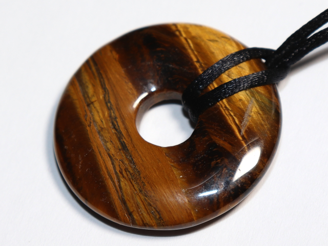 tiger's eye with cord