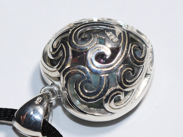 Bergkristall mit Band oder Silber 925