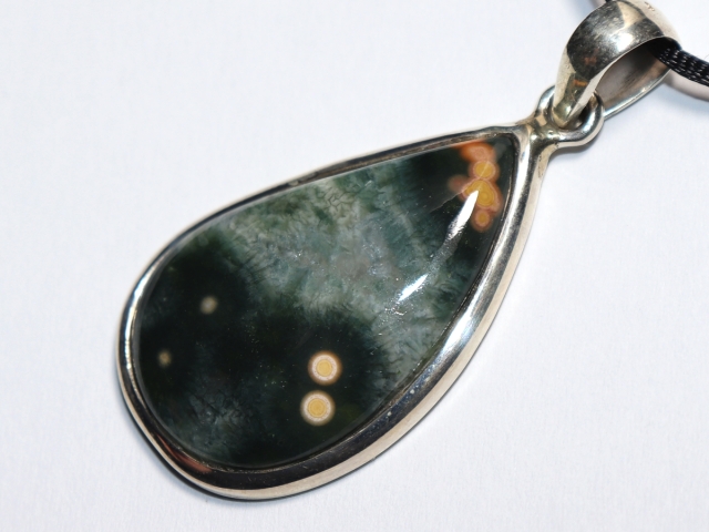Ozeanjaspis mit Band oder Silber 925