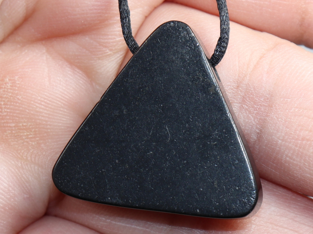 shungite with cord or silver 925