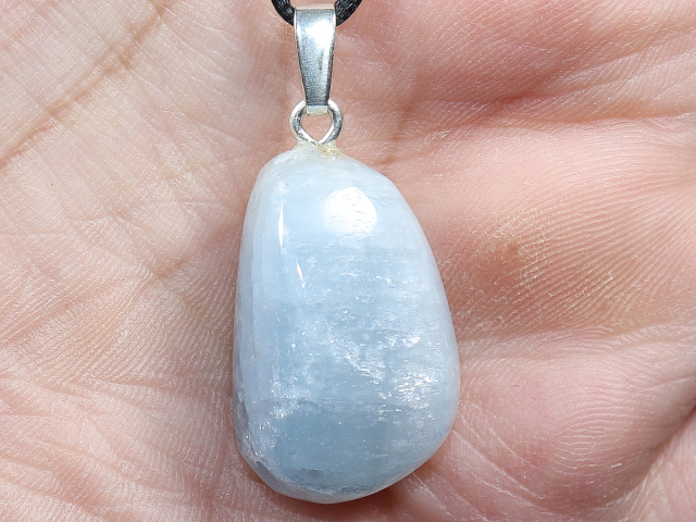 Coelestin mit Band oder Silber 925