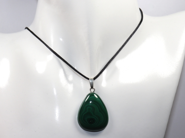 Malachit mit Band oder Silber 925