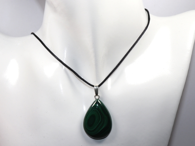 Malachit mit Band oder Silber 925