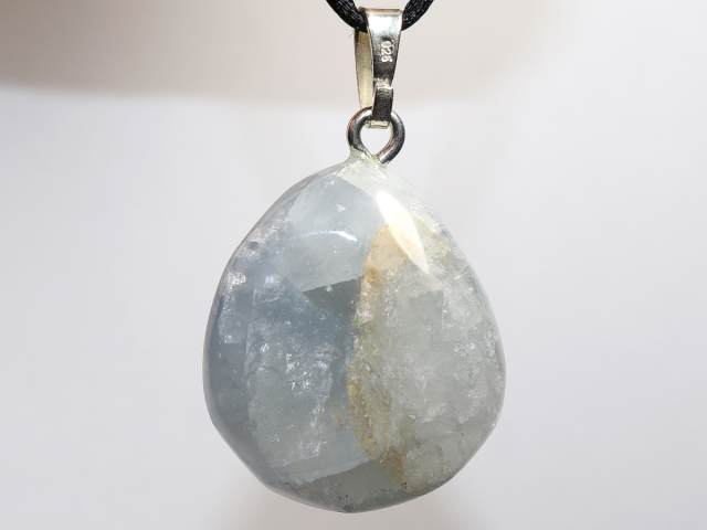 Preview: celestine with cord or silver 925