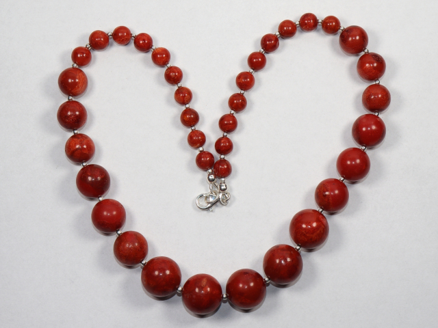 foam coral with silver 925