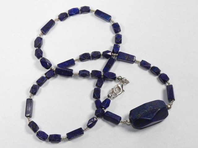 lapis lazuli with silver 925