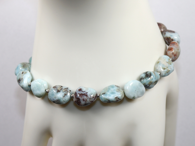 larimar with silver 925