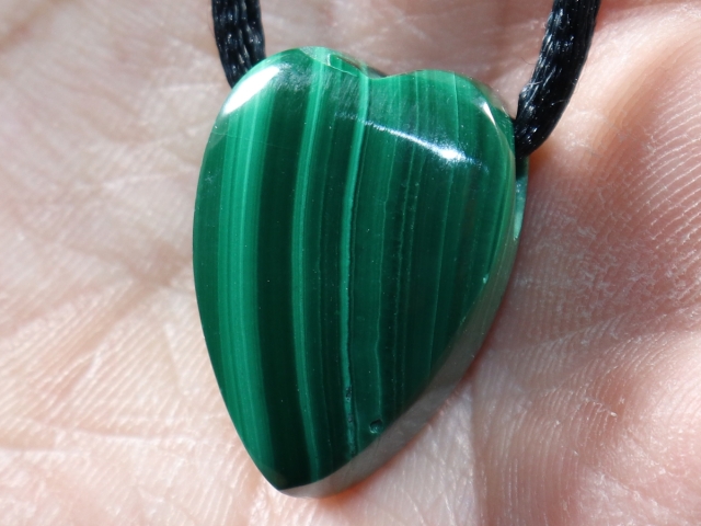 Malachit mit Band oder Silber 925