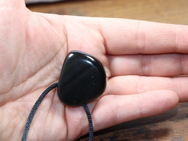 Regenbogenobsidian mit Band oder Silber 925