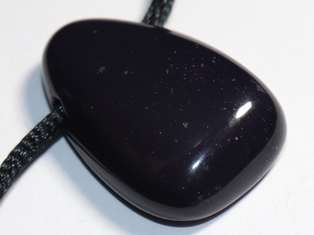 blue sandstone with cord or silver 925