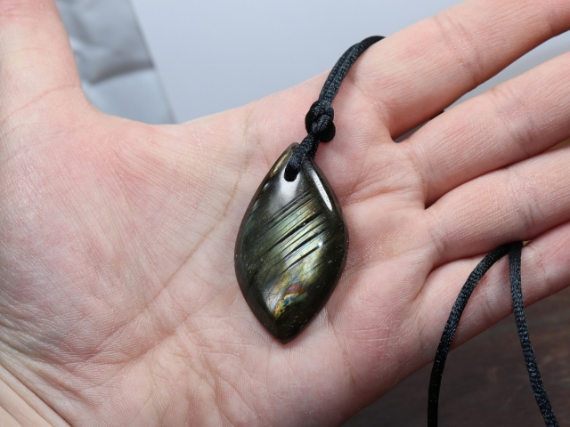 Labradorite on cord
