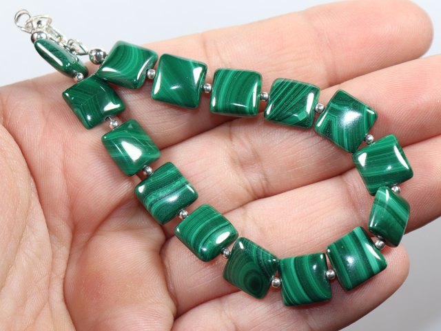 Preview: malachite with silver 925