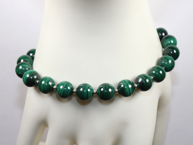 Preview: malachite with silver 925