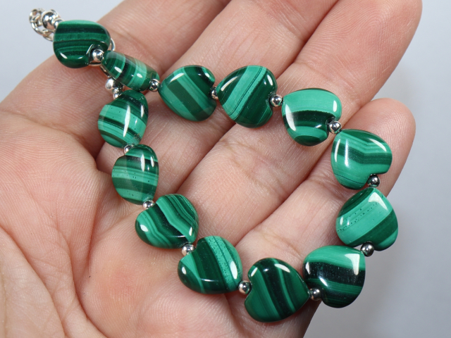 Preview: malachite with silver 925